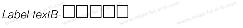 Label textB字体转换